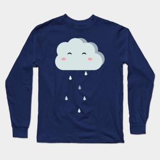 Happy Rainy Cloud Long Sleeve T-Shirt